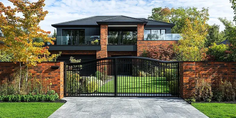 Moderne Zäune aus Polen