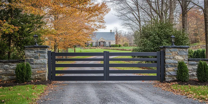 Metallzaun aus Polen